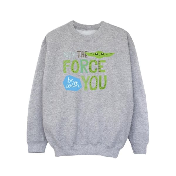 Star Wars Girls The Mandalorian May The Force Be With You Sweatshirt