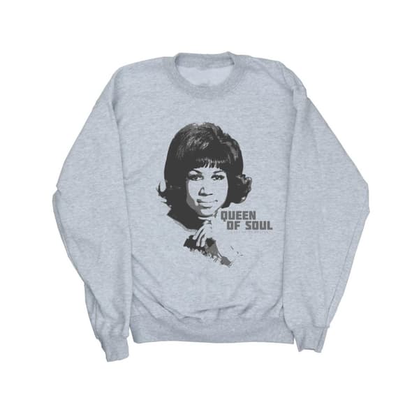 Aretha Franklin Mens Queen Of Soul Sweatshirt Sports Grey XL