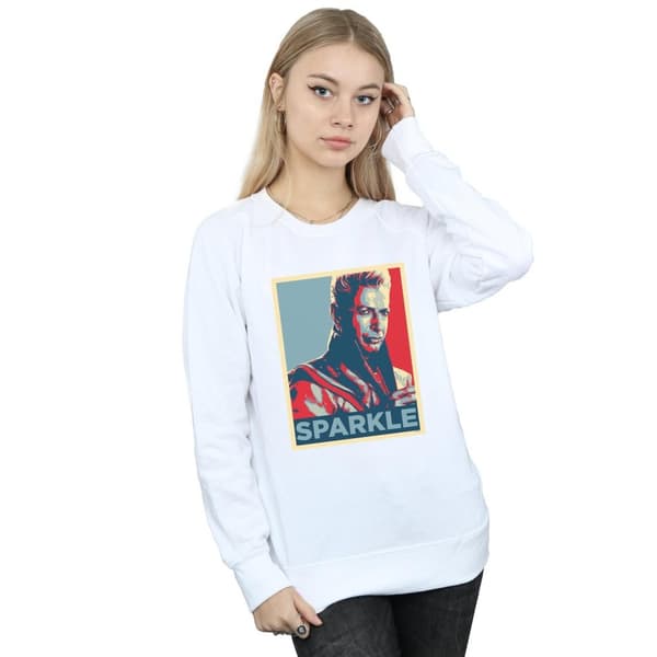 Marvel Womens/Ladies Thor Ragnarok Grandmaster Sparkle Sweatshirt