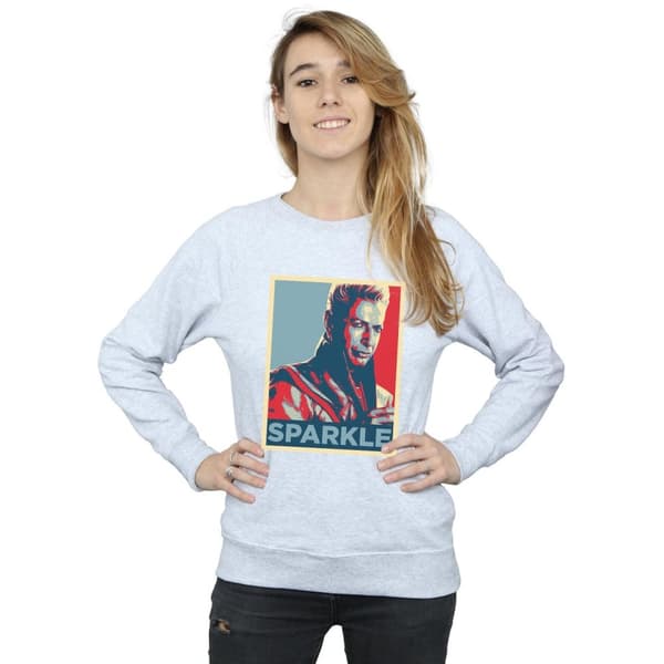 Marvel Womens/Ladies Thor Ragnarok Grandmaster Sparkle Sweatshirt