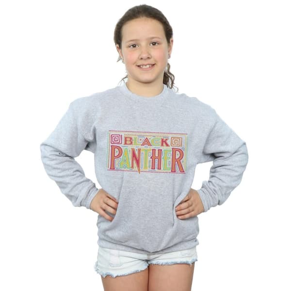 Marvel Black Panther Tribal Logo Sweatshirt för flickor