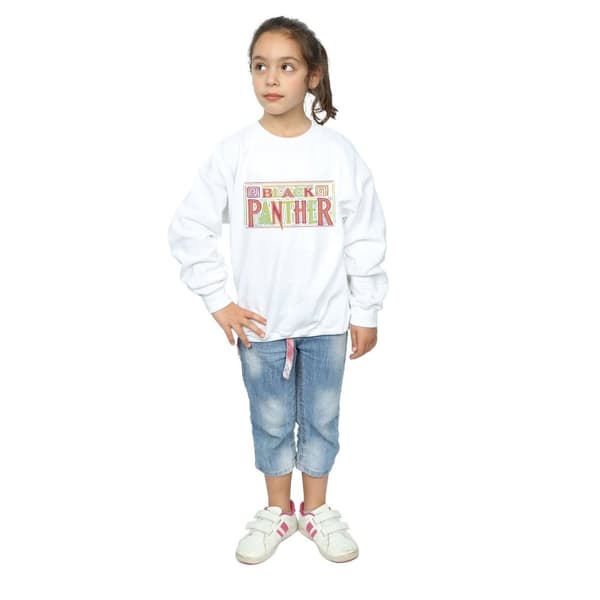 Marvel Black Panther Tribal Logo Sweatshirt för flickor