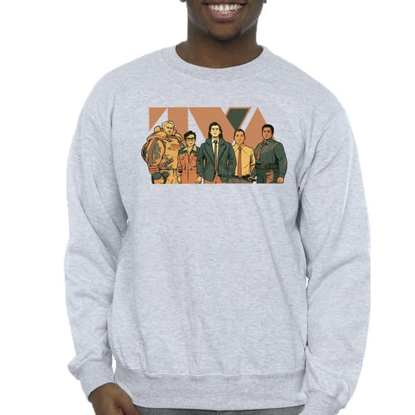 Marvel Mens Loki TVA Group Sweatshirt
