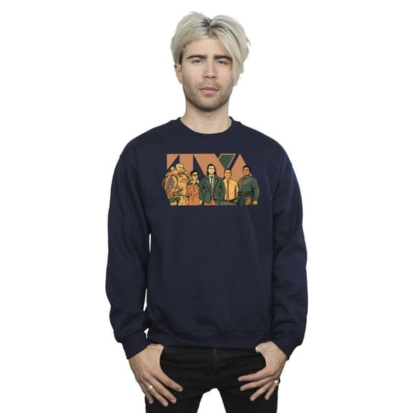 Marvel Mens Loki TVA Group Sweatshirt