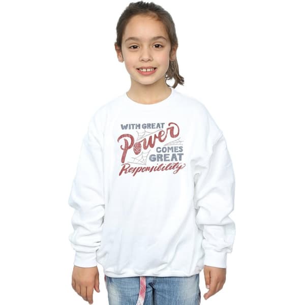 Marvel Girls Spider-Man Great Responsibility Sweatshirt