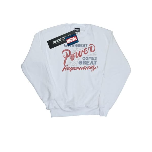 Marvel Girls Spider-Man Great Responsibility Sweatshirt