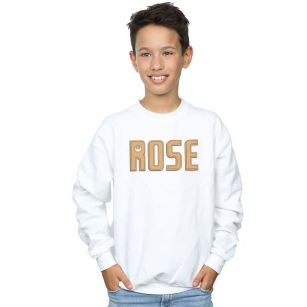 Star Wars Boys The Rise Of Skywalker Rose Text Logo Sweatshirt