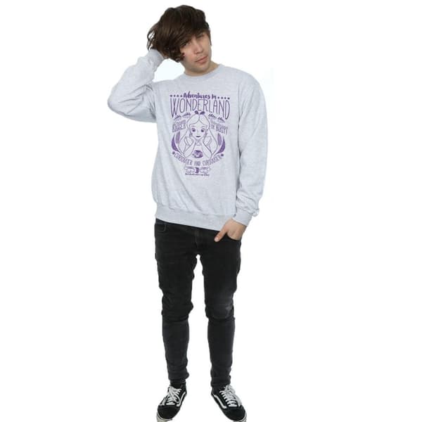 Disney Mens Alice In Wonderland Adventures Sweatshirt