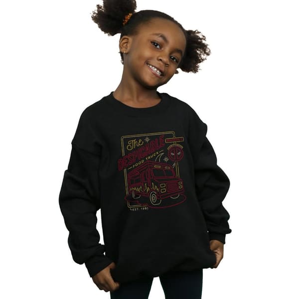 Marvel Girls Deadpool The Despicable Food Truck Sweatshirt