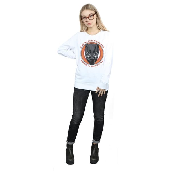 Marvel Womens/Ladies Black Panther Made in Wakanda Red Sweatshirt