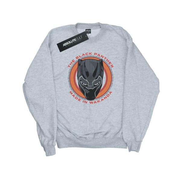 Marvel Womens/Ladies Black Panther Made in Wakanda Red Sweatshirt