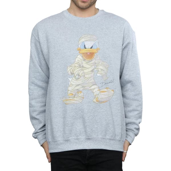 Disney Mens Mummy Donald Duck Sweatshirt