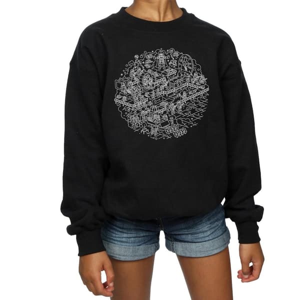 Star Wars Girls Christmas Death Star Sweatshirt