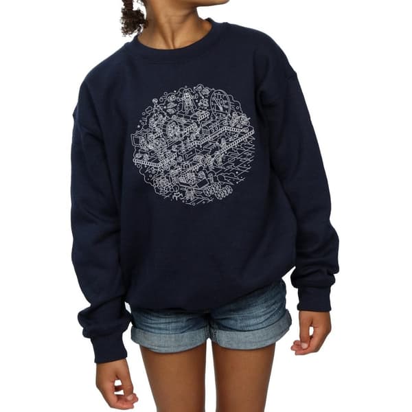 Star Wars Girls Christmas Death Star Sweatshirt