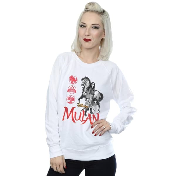 Disney Sweatshirt med hästpose från Mulan-filmen - dam/dam