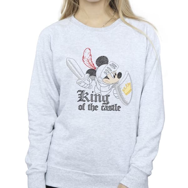 Disney Womens/Ladies Mickey Mouse King Of The Castle Sweatshirt