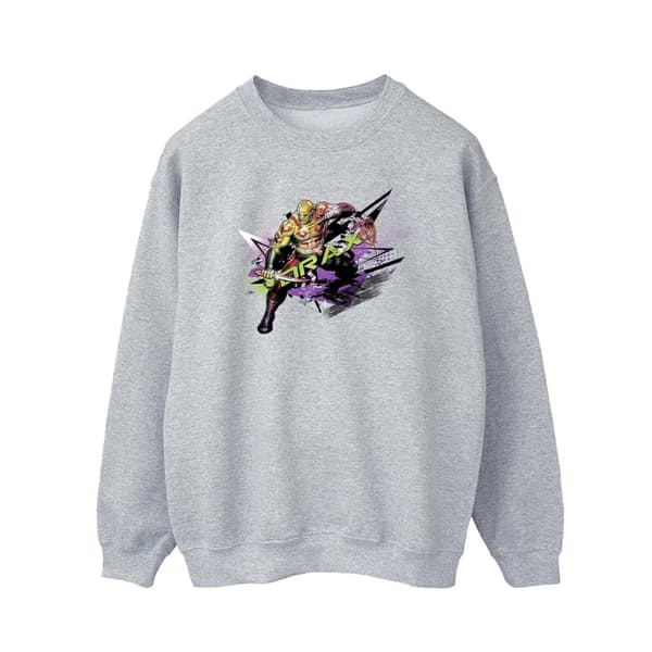 Marvel Guardians Of The Galaxy Abstrakt Drax Sweatshirt för herrar Sports Grey XXL