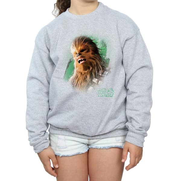 Star Wars Girls The Last Jedi Chewbacca Brushed Sweatshirt