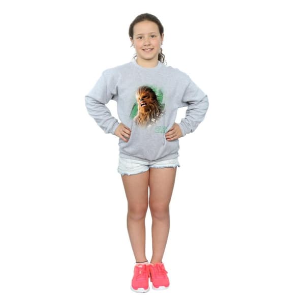 Star Wars Girls The Last Jedi Chewbacca Brushed Sweatshirt