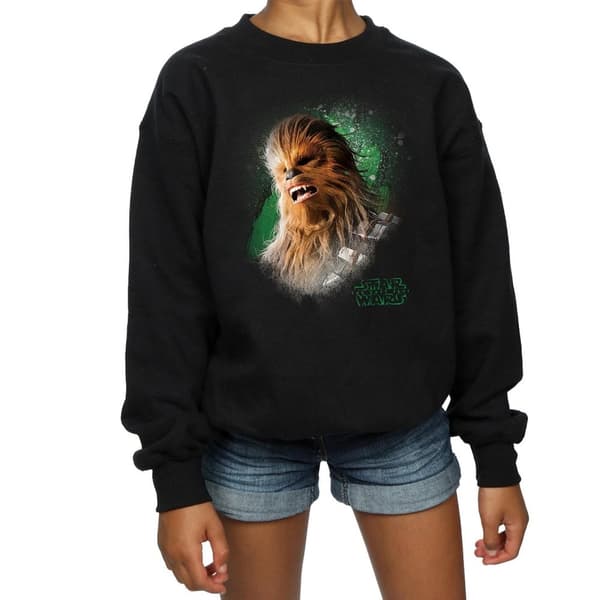 Star Wars Girls The Last Jedi Chewbacca Brushed Sweatshirt