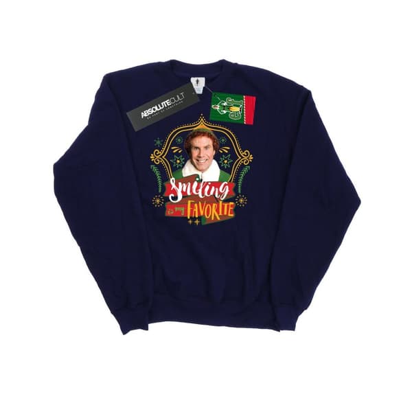 Elf Womens/Ladies Buddy Smiling Sweatshirt