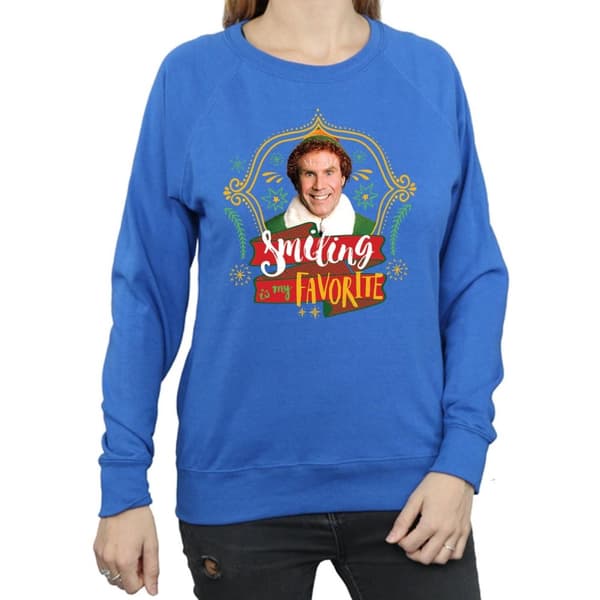 Elf Womens/Ladies Buddy Smiling Sweatshirt