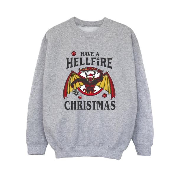 Netflix Stranger Things Hellfire-jultröja för pojkar