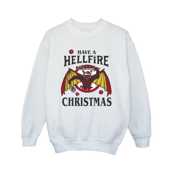 Netflix Stranger Things Hellfire-jultröja för pojkar