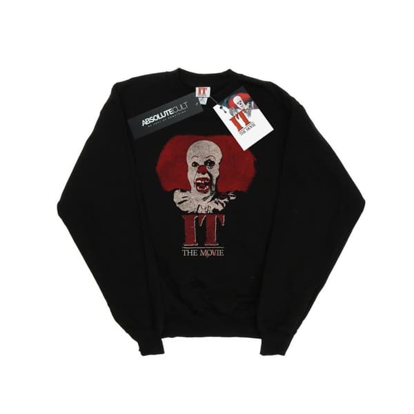 It (1990) Dam/Tjej Pennywise Clown Logo Sweatshirt