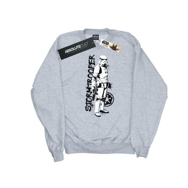 Star Wars Mens The Mandalorian Splat Stormtrooper Sweatshirt