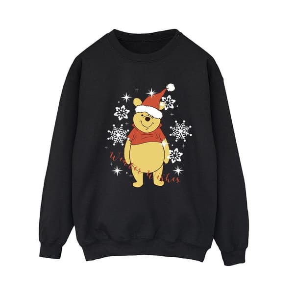 Disney Womens/Ladies Winnie The Pooh Winter Wishes Sweatshirt