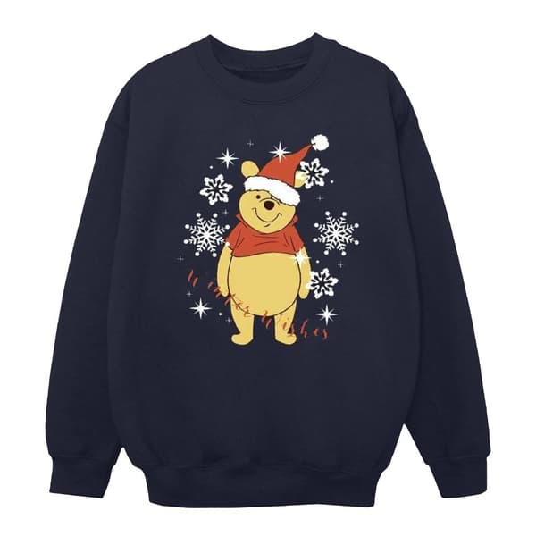 Disney Womens/Ladies Winnie The Pooh Winter Wishes Sweatshirt