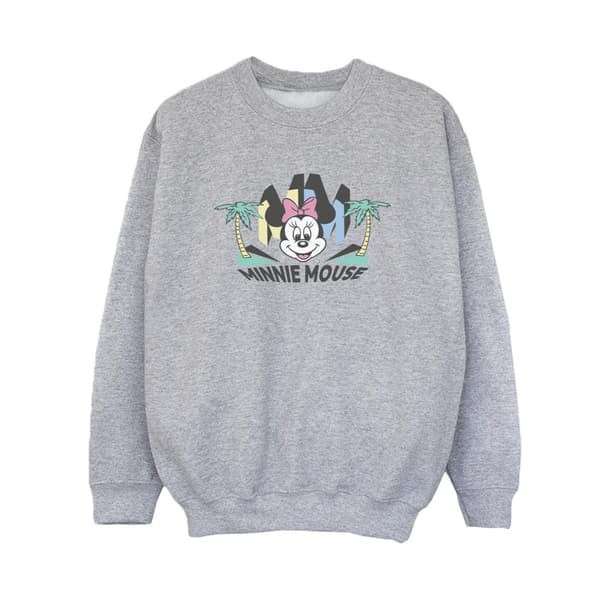 Disney Boys Minnie MM Palm Sweatshirt Sports Grey 7-8 Years