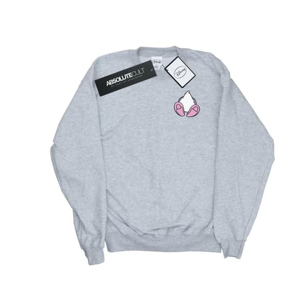 Disney Mens Daisy Duck Backside Breast Print Sweatshirt Sports Grey XXL