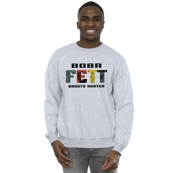 Star Wars Mens Boba Fett Character Logo Sweatshirt