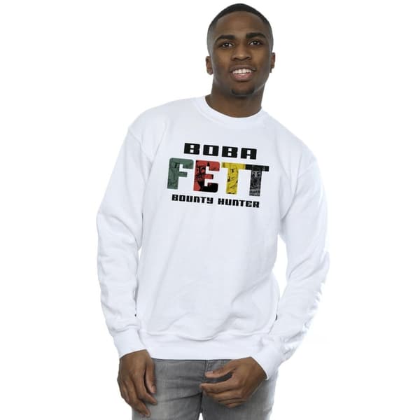 Star Wars Mens Boba Fett Character Logo Sweatshirt