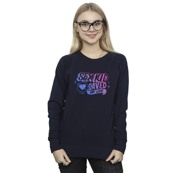 Netflix Dam/Tjej Sex Education Sex Kid Sweatshirt i blandväv