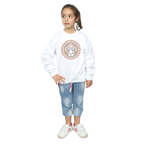 Marvel Girls Black Panther Tribal Panther Icon Sweatshirt
