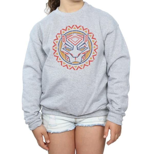 Marvel Girls Black Panther Tribal Panther Icon Sweatshirt