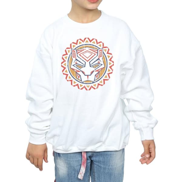 Marvel Girls Black Panther Tribal Panther Icon Sweatshirt