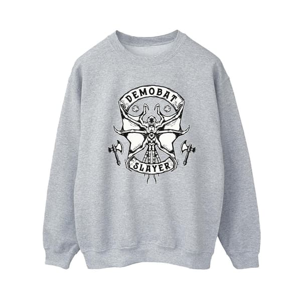 Netflix Dam/Tjej Stranger Things Demobat Slayer Sweatshirt Sports Grey M