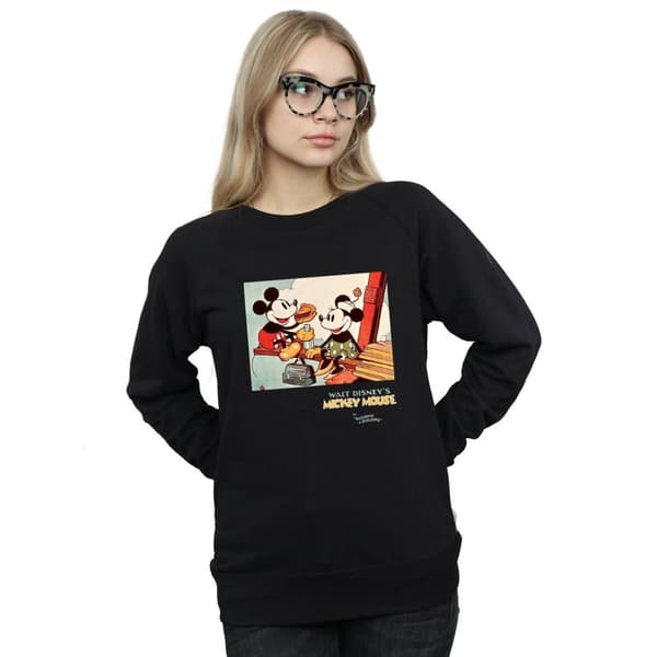 Disney Dam/Tjej Musse Pigg Bygga En Byggnad Sweatshirt