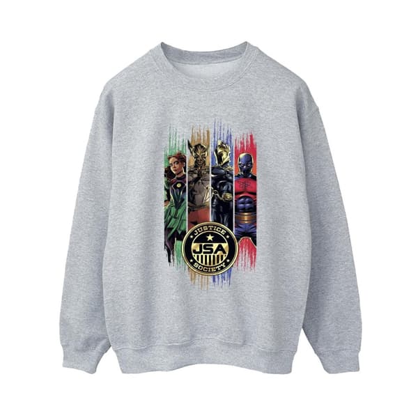 DC Comics Dam/Tjej Svart Adam JSA Guldmärke Sweatshirt
