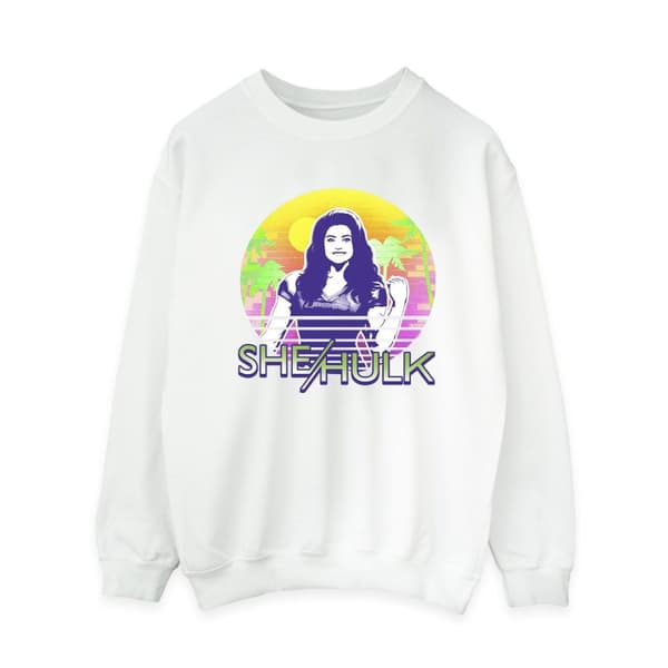 Marvel Womens/Ladies She-Hulk: Attorney At Law Sunset Smile Sweatshirt White XL