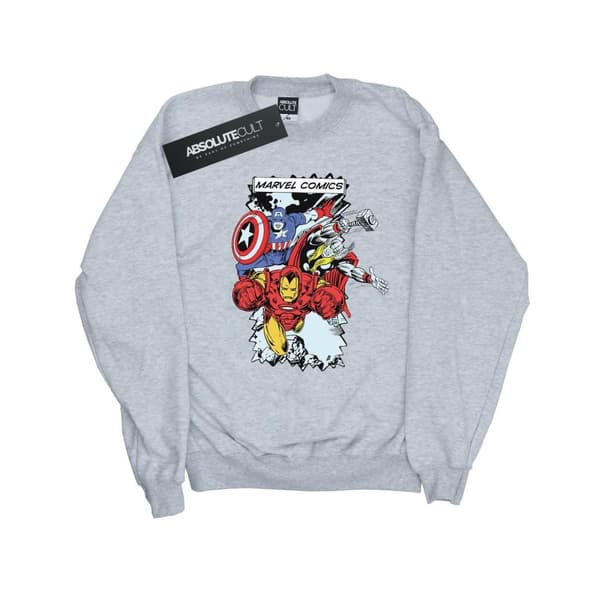 Marvel Sweatshirt med seriefigurer för herrar