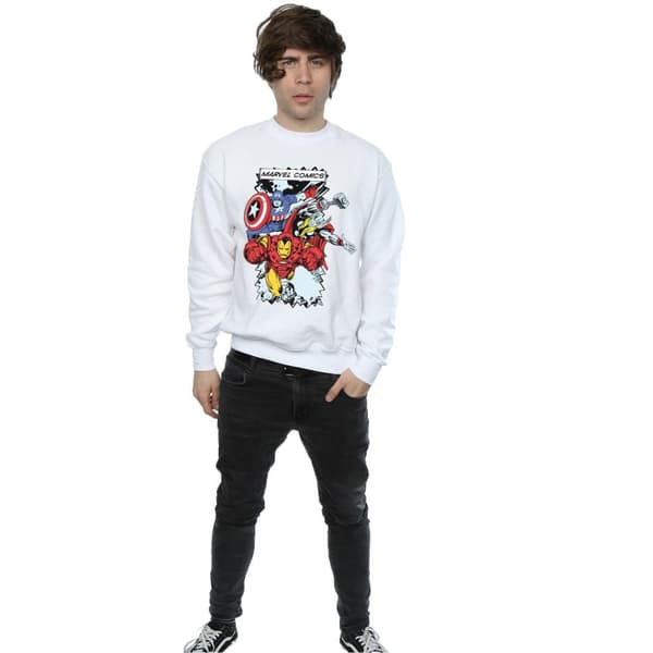 Marvel Mens Comic Characters Sweatshirt
