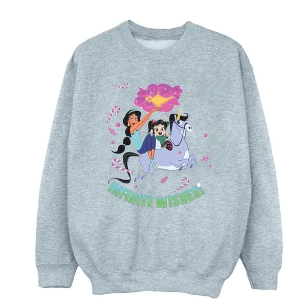Disney Dam/Tjej Wreck It Ralph Jasmine And Vanellope Sweatshirt
