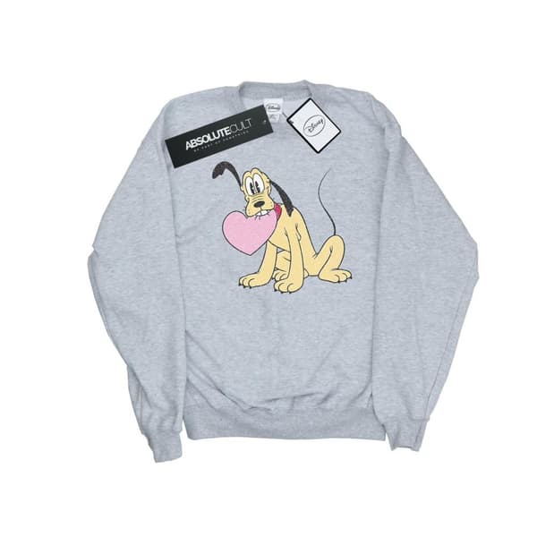 Disney Dam/Tjej Pluto Love Heart Sweatshirt