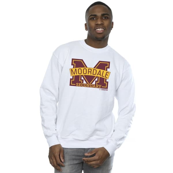 Netflix Mens Sex Education Moordale M Logo 2 Sweatshirt