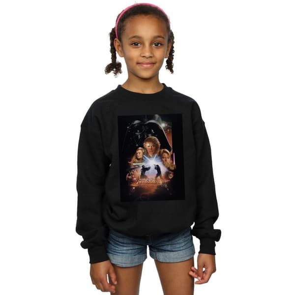 Star Wars Sweatshirt med filmaffisch för flickor Episode III